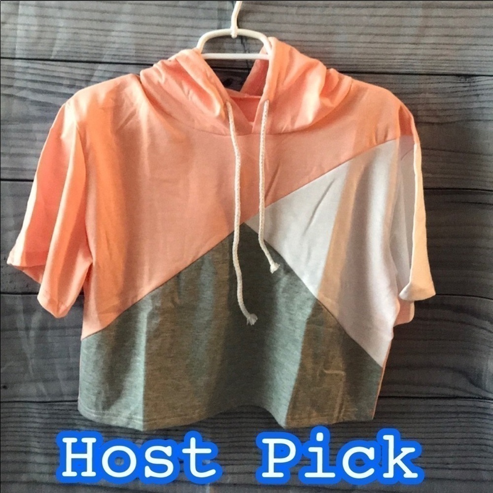 ✅2X Host Pick✅ Hooded Cropped Top, Large